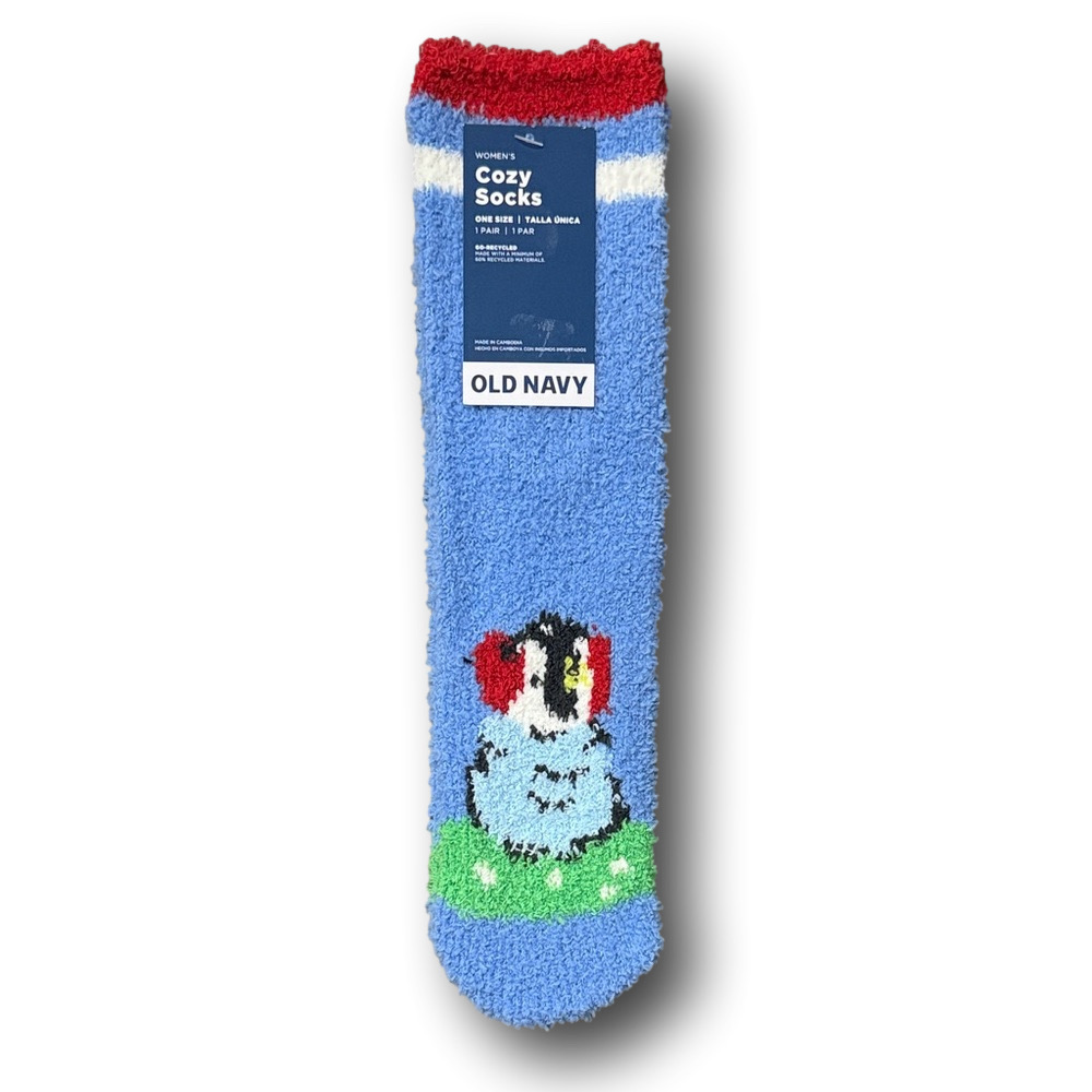 3/$15 Penguins Christmas Holiday Funny Cozy Fashion Socks - NWT